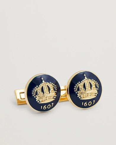 Skultuna Cuff Links The Crown Gold/Royal Blue