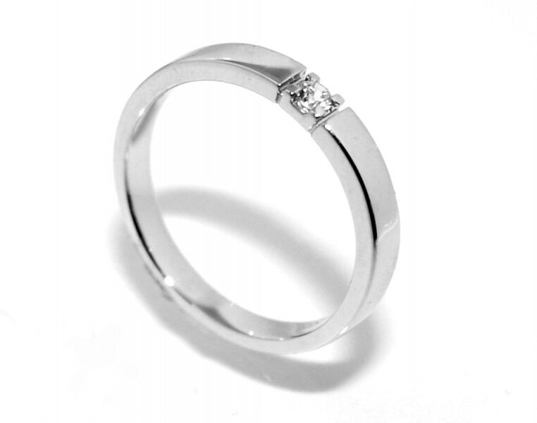 Superdeal! Alliansering med diamanter 0.05 carat w.si (585)