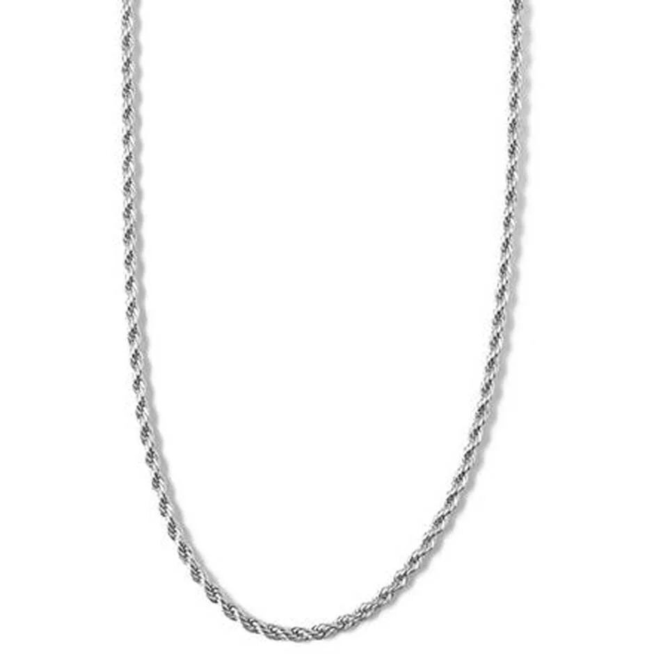 Orelia Rope Chain Necklace 18" Silver,  Orelia Halskjeder