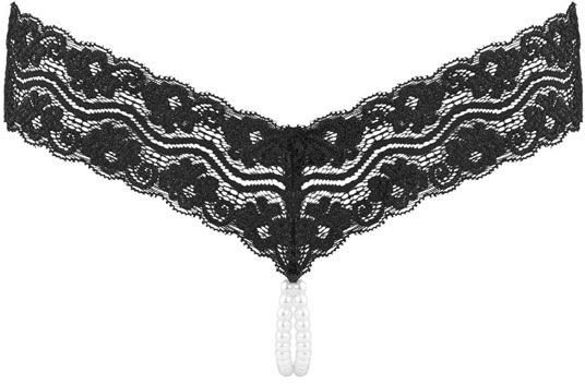 Underneath - Mira Crotchless G-Streng M/ Perler - S/m