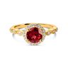 Inel din argint Golden Dreamy Garnet