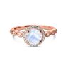 1 Inel din argint Rose Gold Dreamy Moonstone