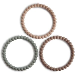 Mushie Pearl Bitis-Armband Clary Sage/Tuscany/Desert Sand