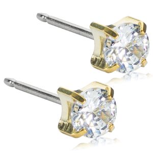 Blomdahl örhängen Blomdahl GT Tiffany 5 mm CZ White 1 par