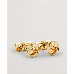 Skultuna Cuff Links Black Tie Collection Knot Gold