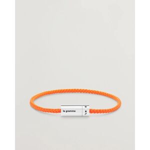 LE GRAMME Nato Cable Bracelet Orange/Sterling Silver 7g