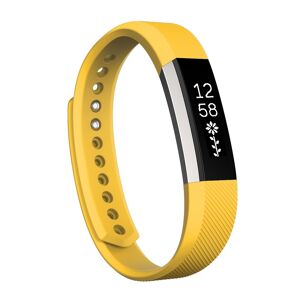 Kamda Armband för Fitbit Alta - Gul silikon (125-165mm)