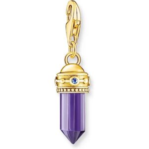 Thomas Sabo Charm Club Charmista hexagon purple stone yellow-gold plated berlock 2048-973-13