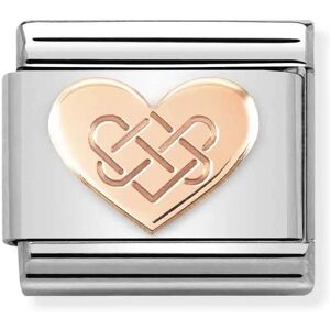 Nomination Classic Rose Gold Celtic Knot Heart 430104/38