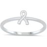 Joyara Sterling Silver 925 Bröstcancer Band Ring