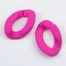 XJHWD 20 x 30 mm 50 st rosa/blå tjocka akryllänkar matt akryl länk ring akryl länk ringar akryl kedja länkringar snabblänk