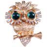 CCYXFB Uggla Brosch Strass Brosch För Damer Brosch För Damer Pins Brosch Smycke Brosch Modebrosch-Zink Alloy-H