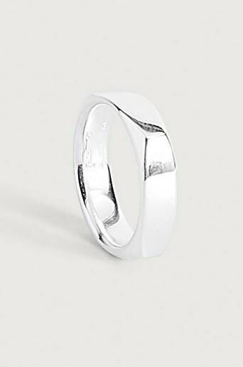 Thomas Sabo Ring Angular Silver  Male Silver