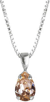 Caroline Svedbom Petite Drop halsband vintage rose rhodium