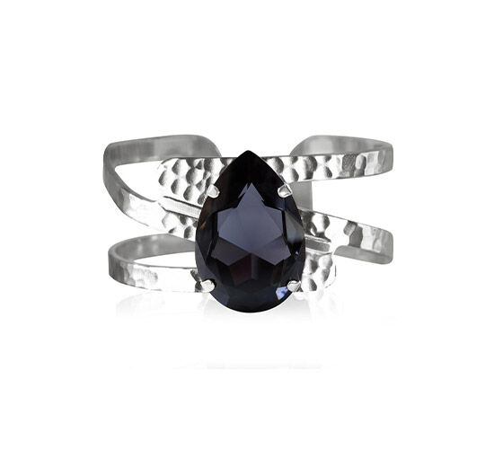 Caroline Svedbom Perfect Drop Bangle armband graphite rhodium