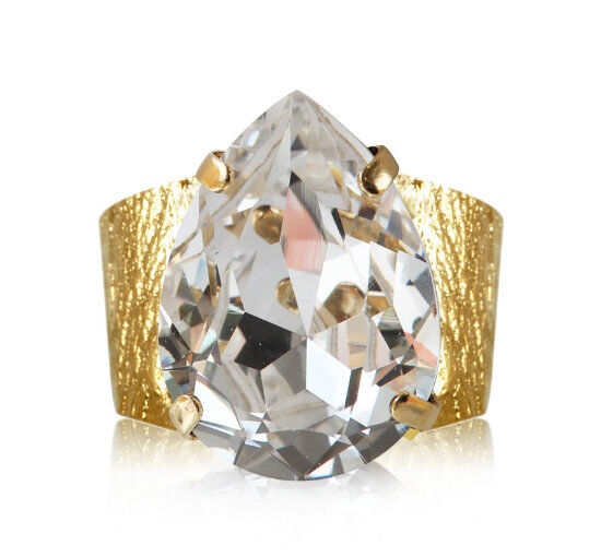 Caroline Svedbom Classic Drop ring crystal