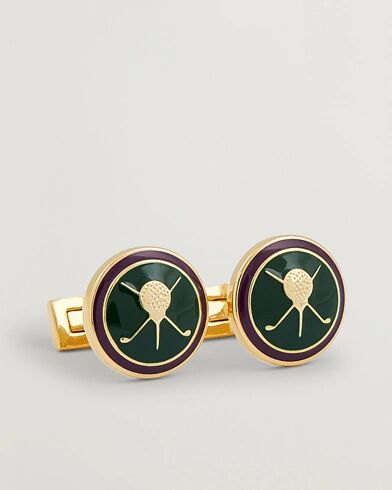 Skultuna Cuff Links Golf Gold/Green