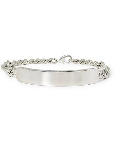 A.P.C. ID Bracelet Silver Brass