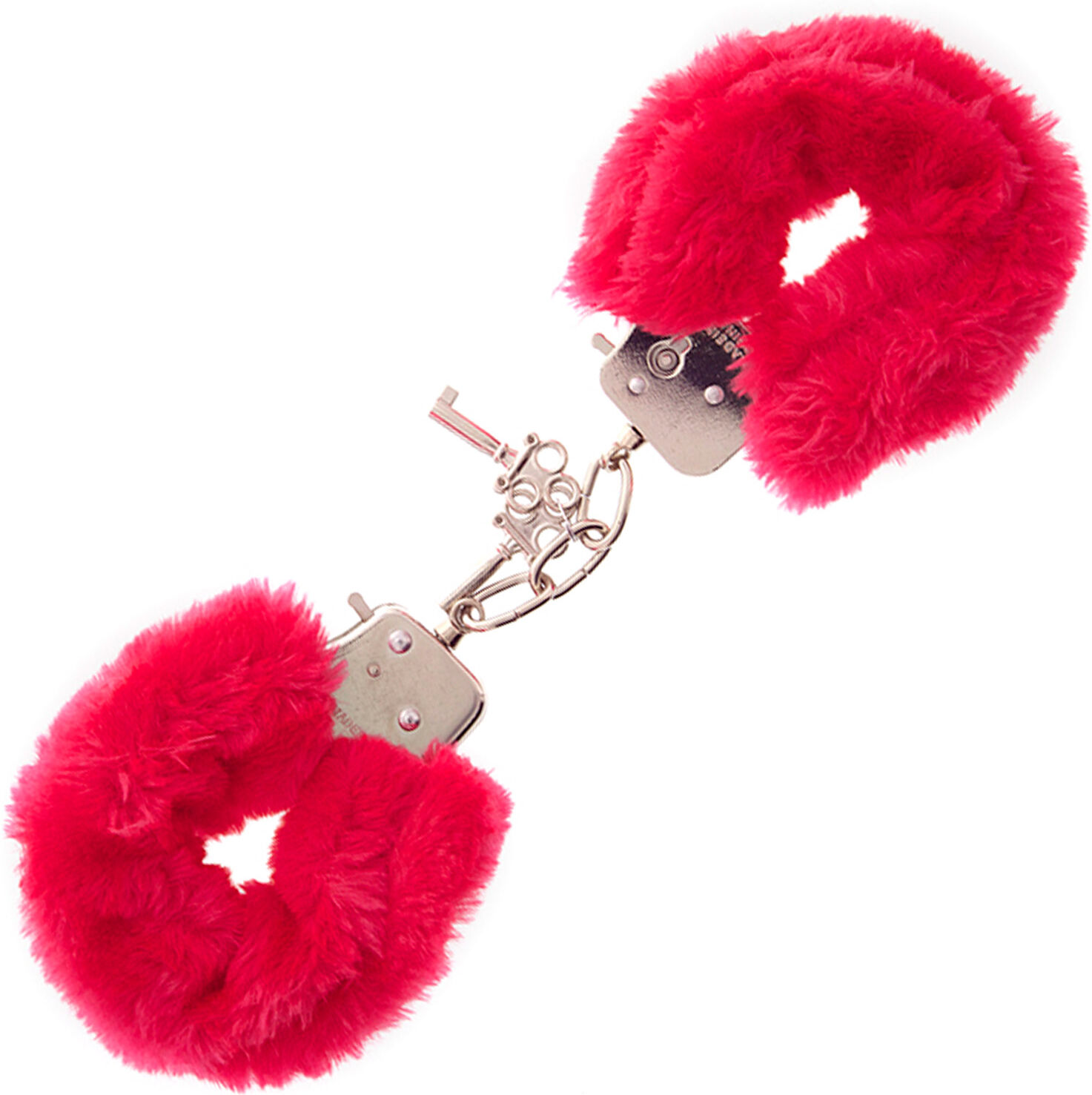 Cave Master Furry Love Cuffs - Röd