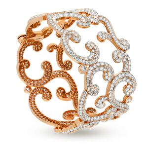 Archive Faberge Rococo 18ct Rose Gold Diamond Bracelet - Gold