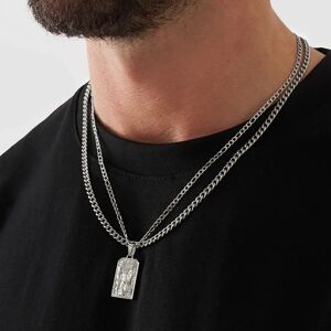 CRAFTD London Make Your Own Set (Silver) - St. Michael + Chain / Cuban 4mm (55cm)