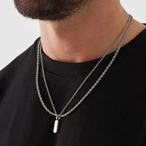 CRAFTD London Make Your Own Set (Silver) - Totem + Chain / Rope 3mm (55cm)