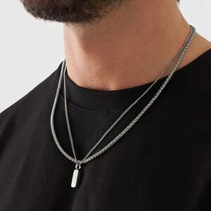 CRAFTD London Make Your Own Set (Silver) - Totem + Chain / Wheat 3mm (55cm)