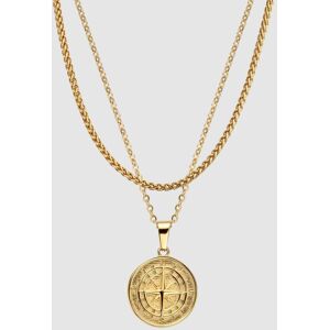 Gold Compass Pendant & Chain Set - Men's Jewelry Gift Sets   CRAFTD London