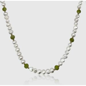 Pearls Forest Green - Real Pearl Necklace