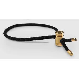 CRAFTD London Black Cord Toggle Bracelet (Gold) - One Size (Adjustable)