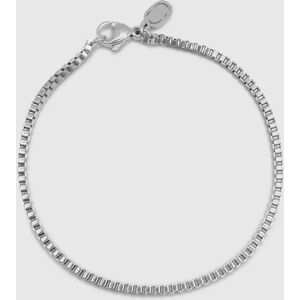 CRAFTD London Box Bracelet (Silver) 2mm - 22cm