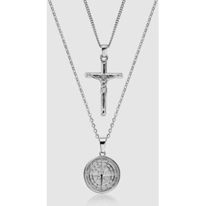 CRAFTD London Compass x Crucifix Set (Silver)