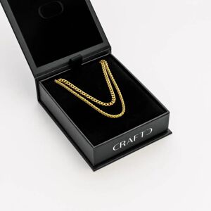 CRAFTD UK Cuban & Wheat Chain Gift Set (Gold) - One Size