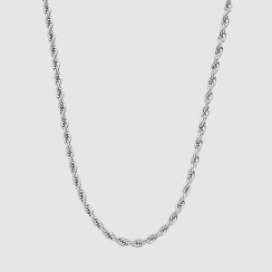 CRAFTD London 5mm Rope Chain - Silver   CRAFTD