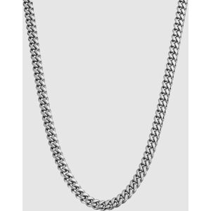 CRAFTD London 8mm Real Cuban Link Chain - Silver   CRAFTD