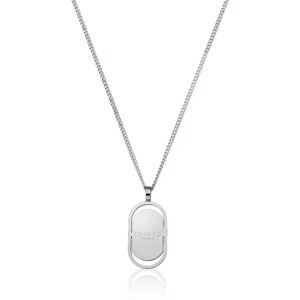 Silver Dog Tag Men's Pendant Necklace   CRAFTD London