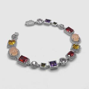 Gemstones Gemstone Bracelet (Silver) - 22cm / 8.5