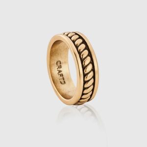 CRAFTD London Rope Ring (Gold) - L