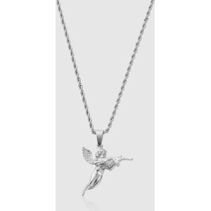 Silver Cupid's Revenge Men's Pendant Necklace   CRAFTD London