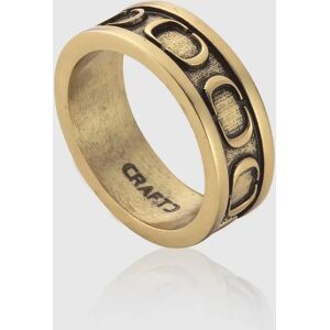 Gold Engraved Band Ring for Men   CRAFTD London