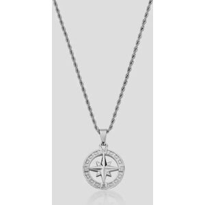 Silver North Star Men's Pendant Necklace   CRAFTD London