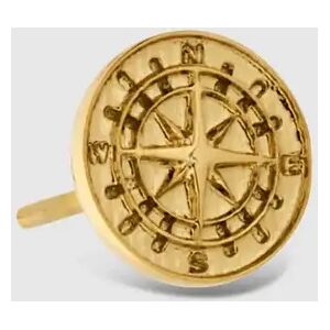 Pair Gold Compass Men's Stud Earrings   CRAFTD London