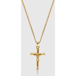 Gold Crucifix Men's Pendant Necklace   CRAFTD London