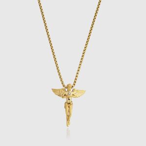 Gold Angel Men's Pendant Necklace   CRAFTD London