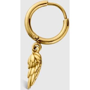 Gold Feather Men's Hoop Earring   CRAFTD London