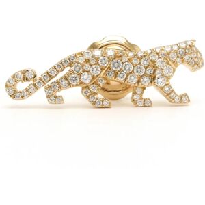 CARTIERFinished  Panthere Pin Brooch K18YG 750YG Yellow Gold Diamond