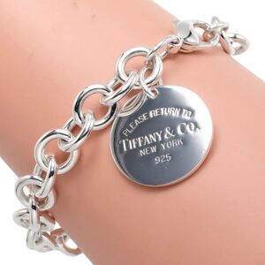 Tiffany & Co. TIFFANY&Co. Return to Round Tag Bracelet Silver 925 Approx. 36g I112223067