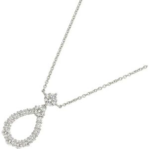 HARRY WINSTON Loop Diamond Necklace Extra Large 40cm Pt Platinum