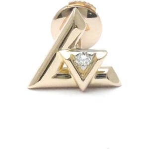 LOUIS VUITTON Earrings LV Vault One [Pink Gold X Diamond] Single Earrings Q96975 Diamond Pink Gold [18K] Stud Earrings Carat/0.02 Pink Gold