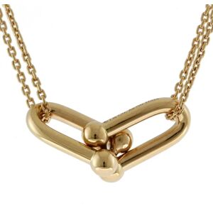 Tiffany & Co. TIFFANY Hardware Double Link Necklace 18K K18 Pink Gold Women's &Co.